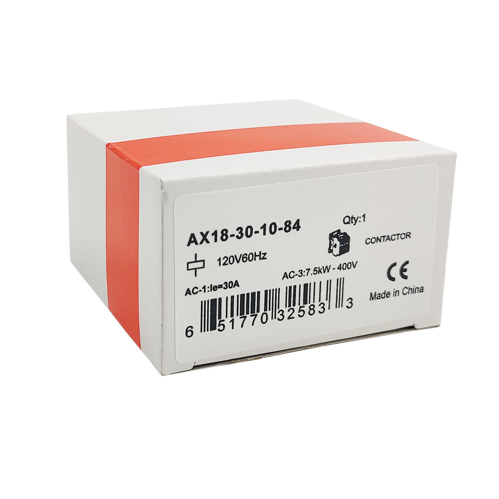 Contactor 120V coil AC AX18-30-10 3P 18A replce ABB Contactor AX18-30-10-84 NEW