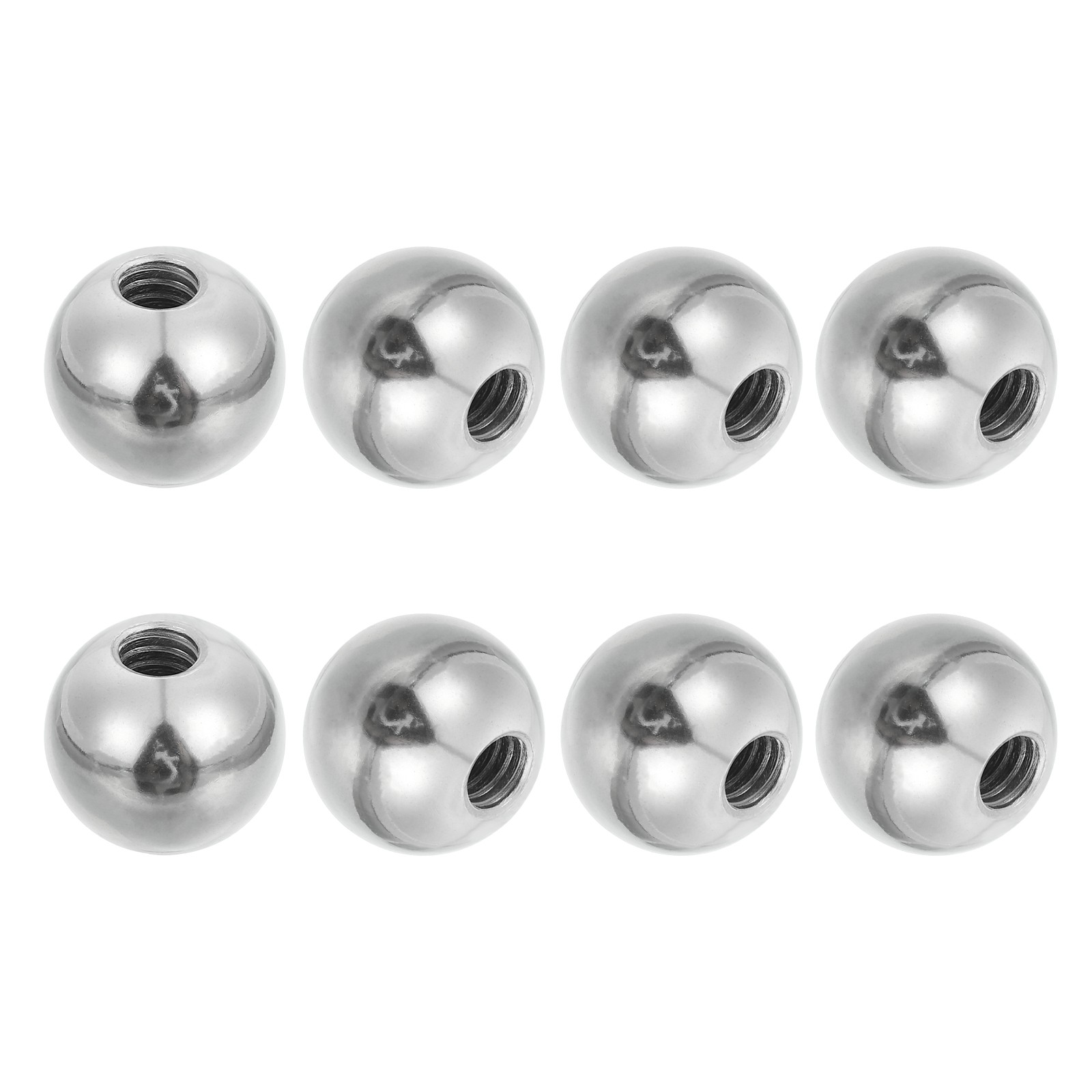 8Pcs 17mm Ball Nuts Knob M6 UNC Female Threaded Steel Swivel Ball