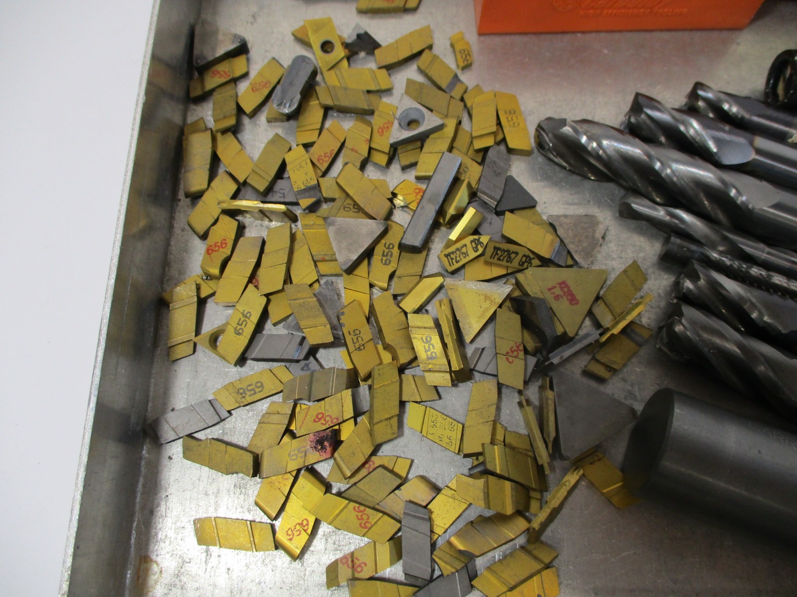 5 POUNDS + of CARBIDE Tungsten Usable & Scrap Inserts, Endmills, Drills MORE 5#
