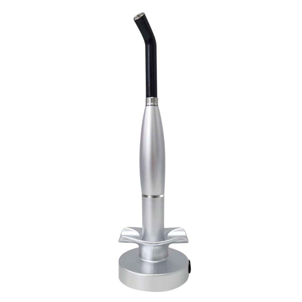 Dental Upgraded Rainbow LED Curing Light 1500-2000mw/cm2 3 Modes Silver US STOCK