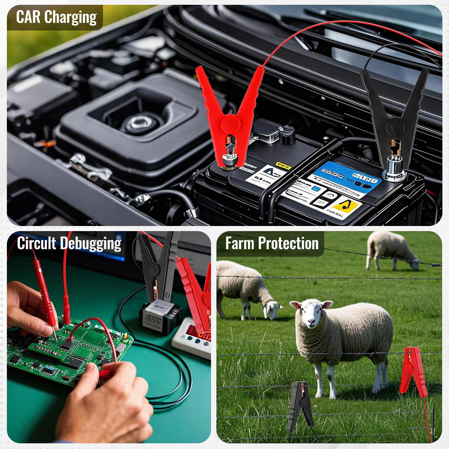 3.3 FT Electric Fence Wire Connect Solar Electric Fence Charger and Fencing Syst