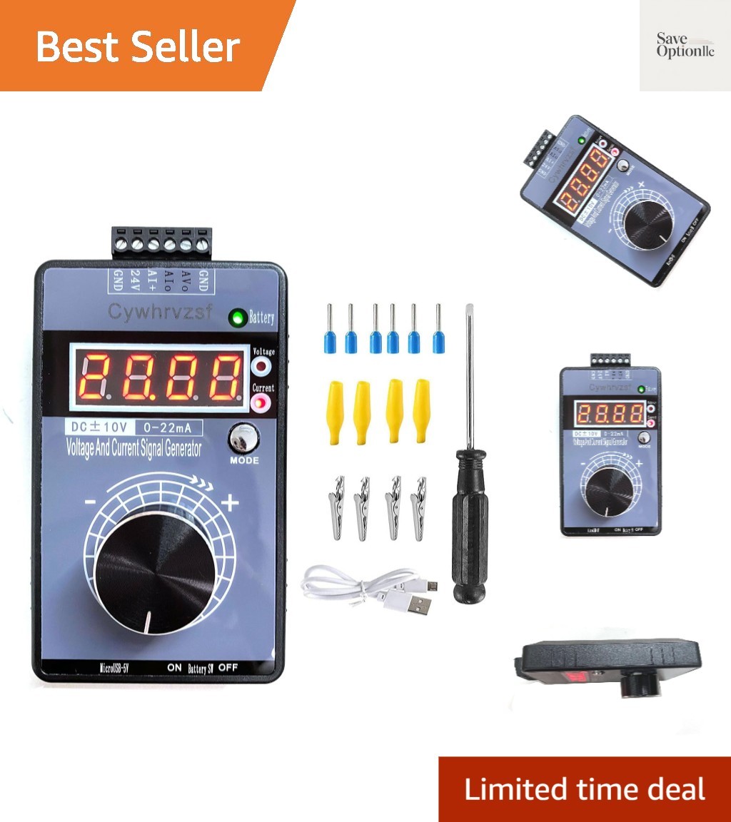 4-20mA 0-10V Signal Generator,Adjustable Voltage Current Simulator,for PLC De…