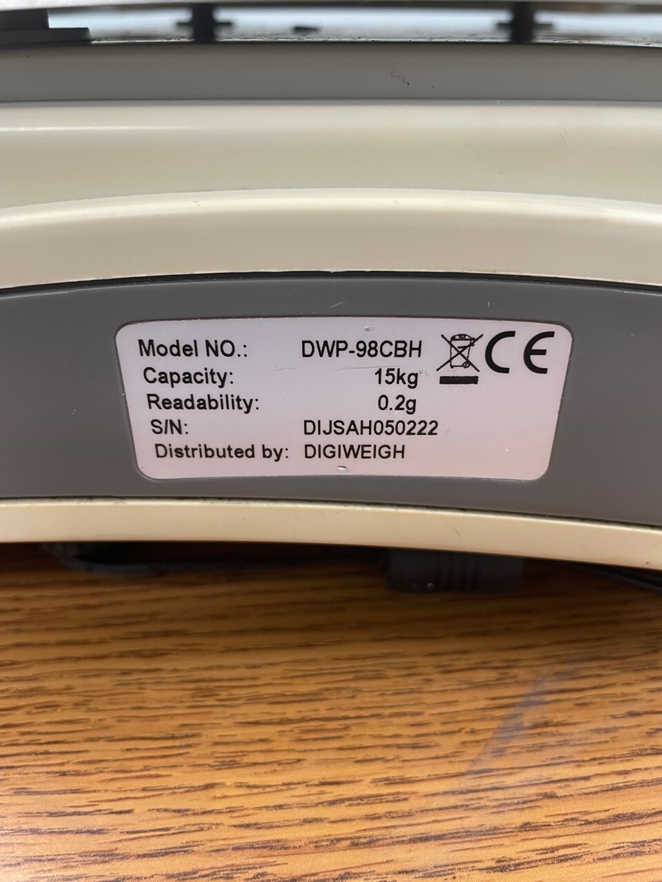 DigiWeigh, DWP-98CBH Digital Counting Scale, 9 x 11.5″ Pan, 6lb Max Capacity