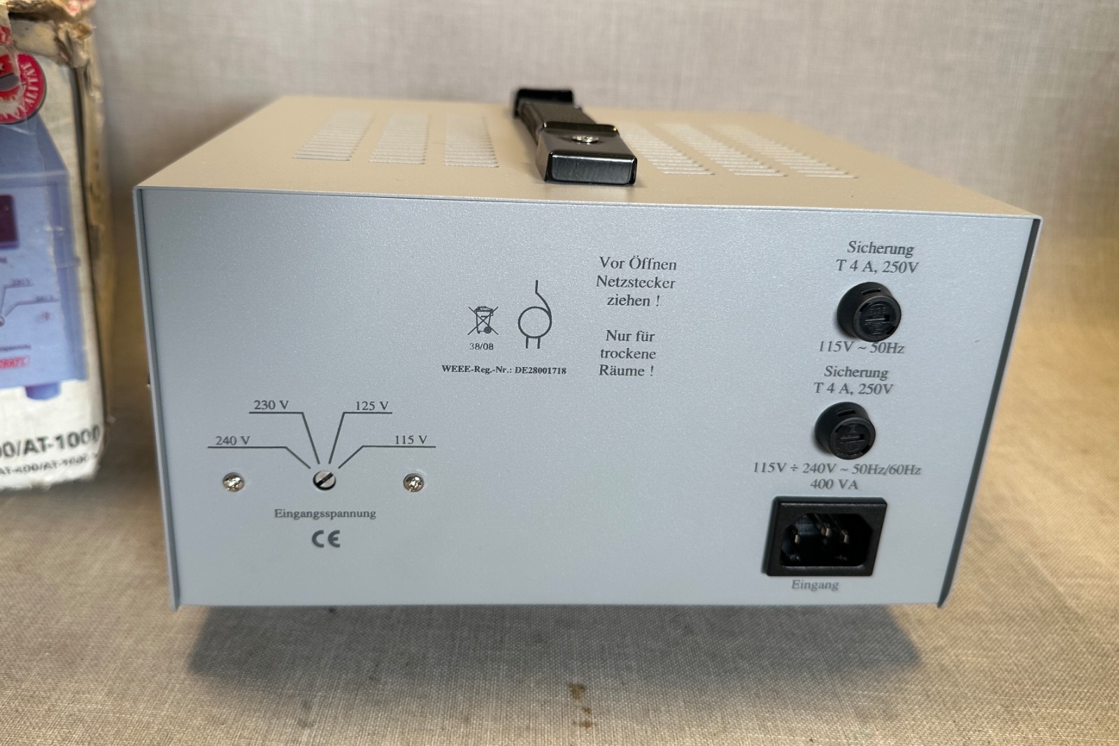 Voltcraft AT-400 VA Step-Up / Step-Down Isolation Transformer 115V–230V – WORKS!