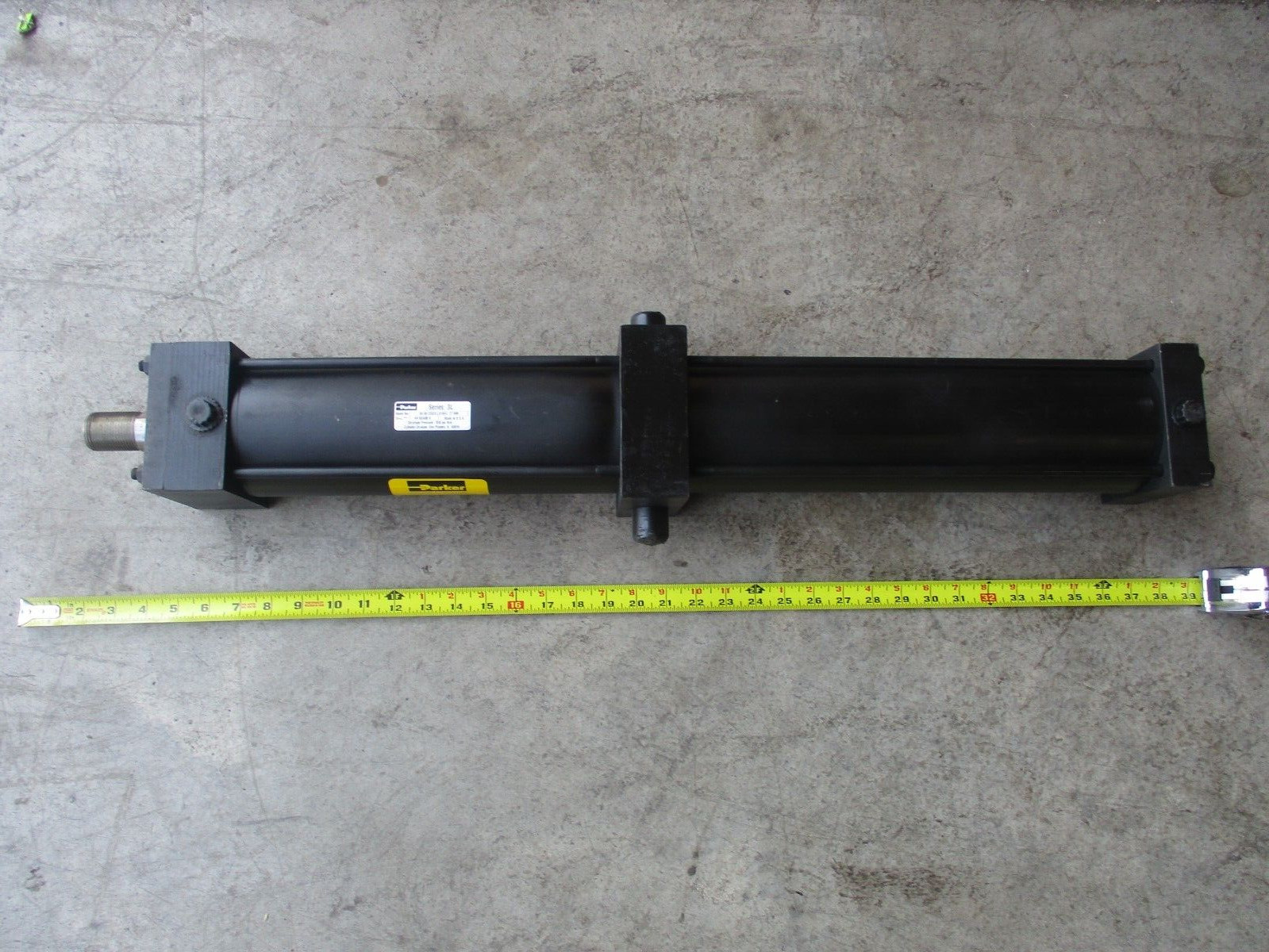 PARKER 04.00 CDD3LLU18AC 27.00 HYDRAULIC CYLINDER, 4″ BORE, 27″ STROKE, U0082