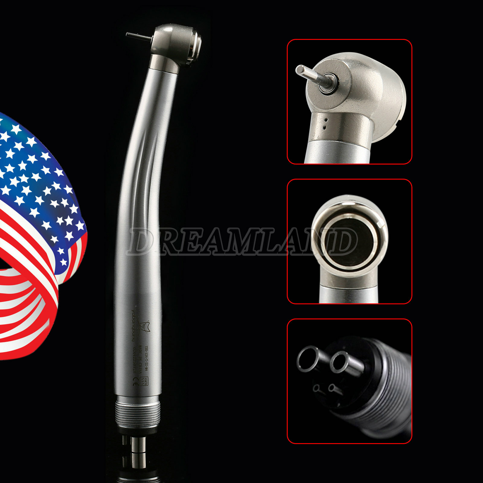 5*Yabangbang Dental High Speed Handpiece Push Turbine 4-Hole Fit NSK Pana Max JL