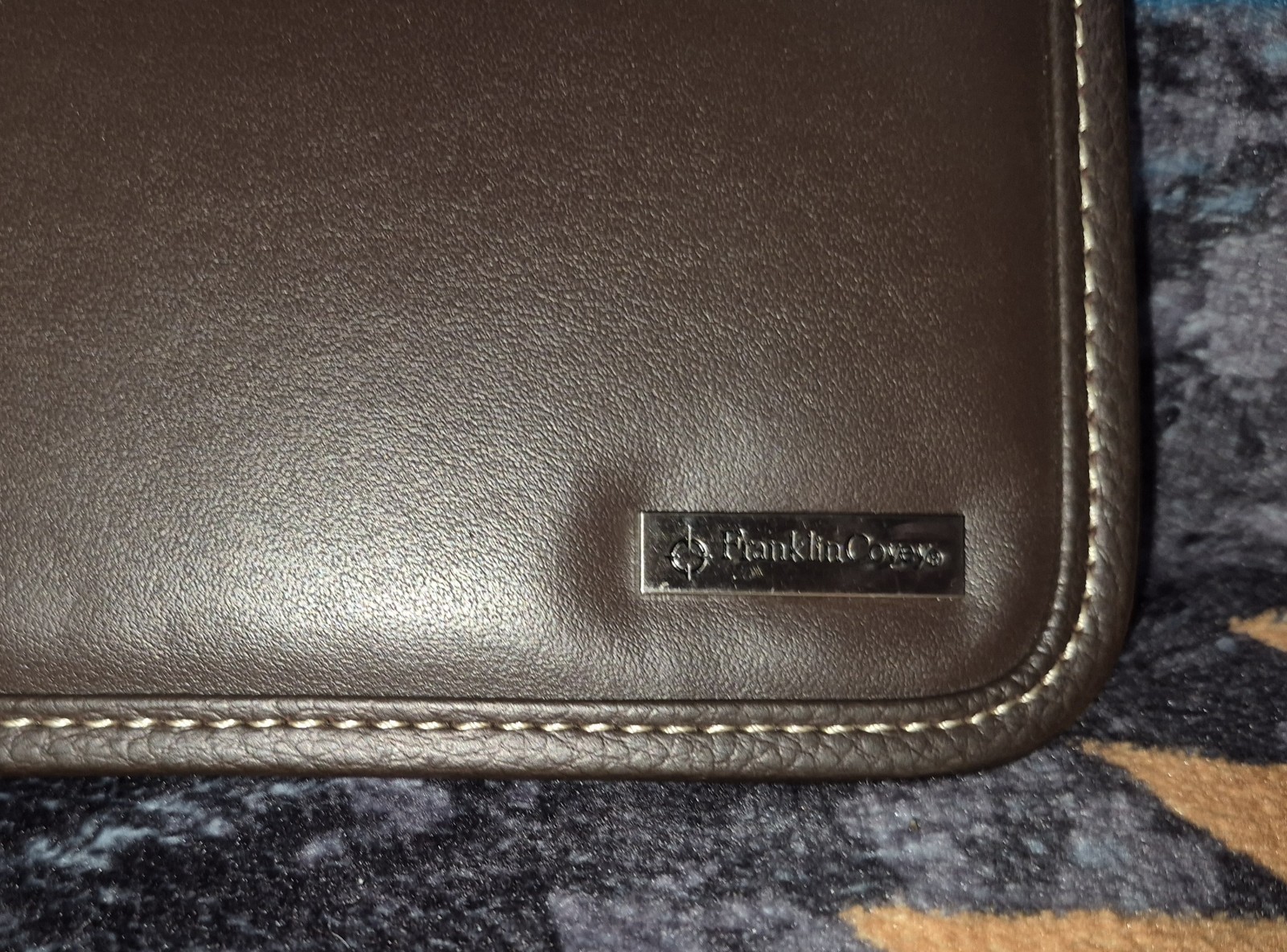 🔥New! Franklin Covey Chocolate Synthetic Leather Organizer Planner 7″ x 9″