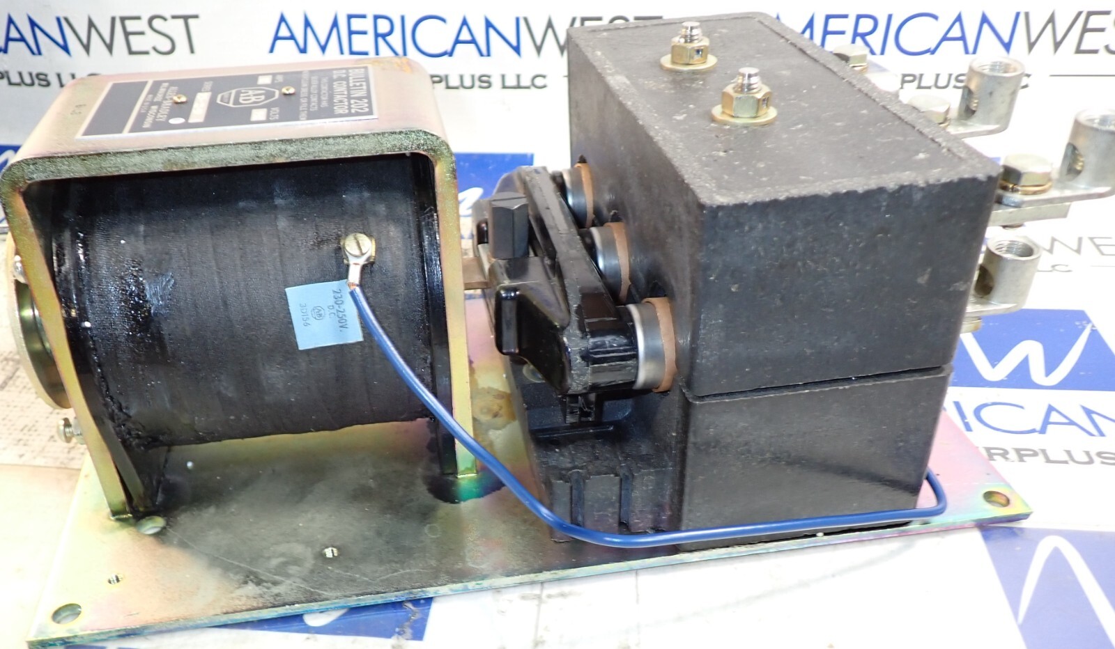 NEW Allen Bradley DC Contactor 202-D0H92 Size 3 2 Pole 90A 230-250VDC NEMA Open