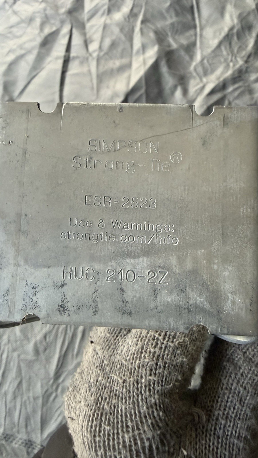 HUC Galvanized Face Mount Concealed Flange Joint Hanger For Double 2×10