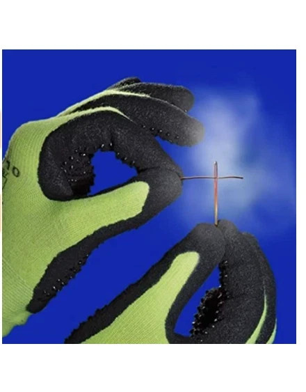 MAPA Temp-Dex 710 Nitrile Palm Coated Thermal Gloves w/ Dots Light Weight Size 9