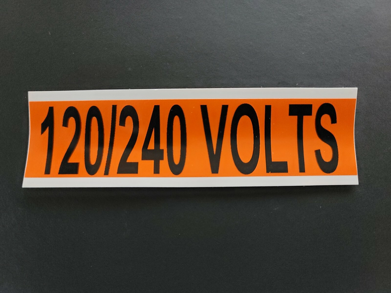 120/240 VOLTS – Voltage Label & Conduit Marker, 10 Pack