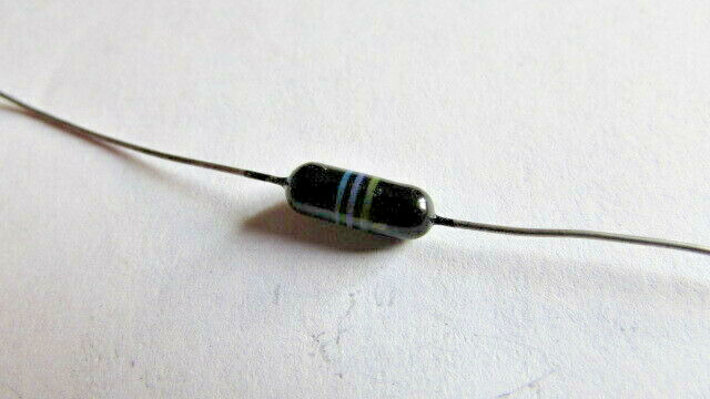 1N476 Vintage Large Glass Color Coded Germanium Diode Manufacture (1 Piece) USA