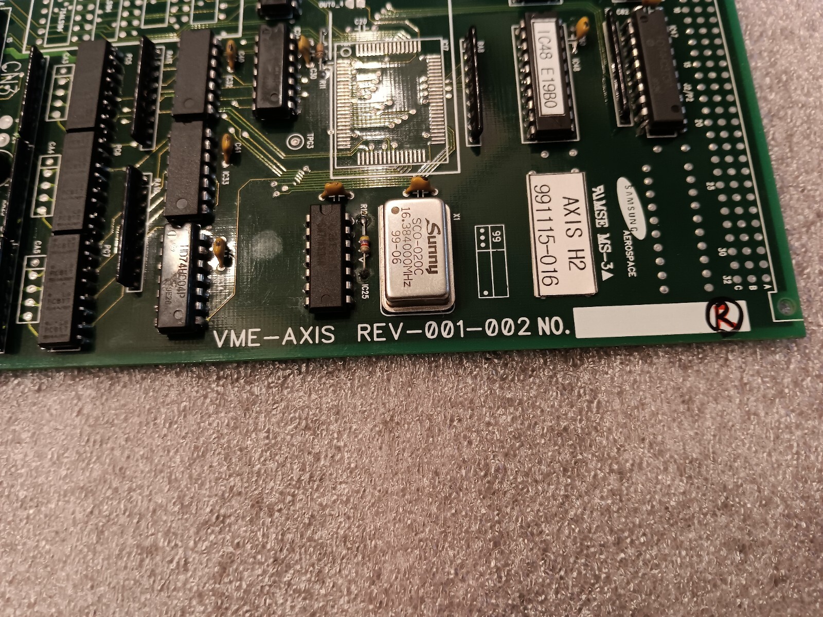 Samsung CP20 AXIS H2 Control Board VME-Axis Rev-001-002 991115-016