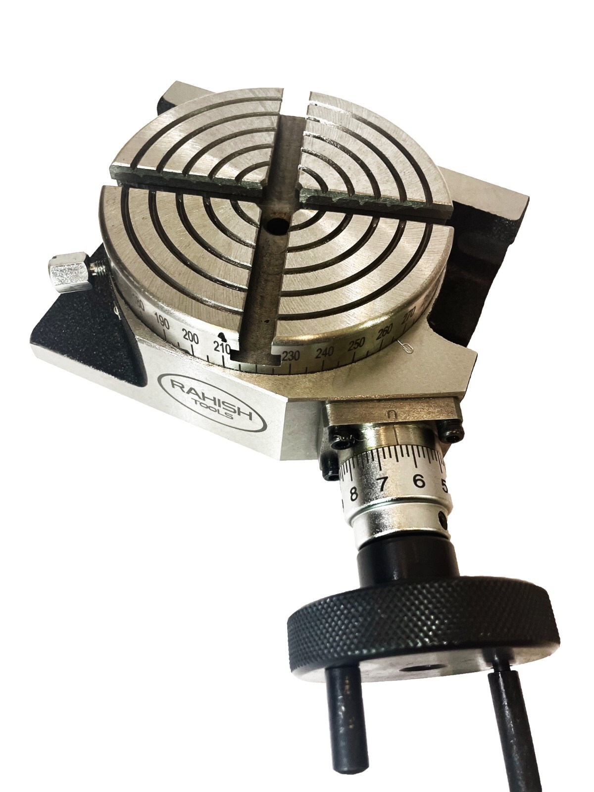 4″ 100 mm Rotary Table Horizontal And Vertical With 65 mm 3 Jaw Chuck Backplate