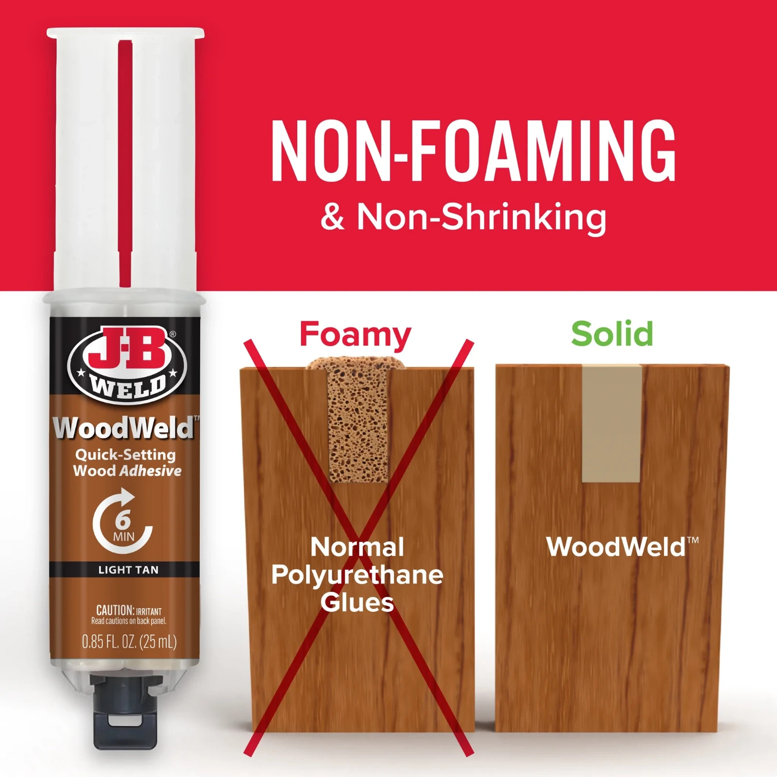 JB Weld 50151 WoodWeld Syringe Bonding Epoxy