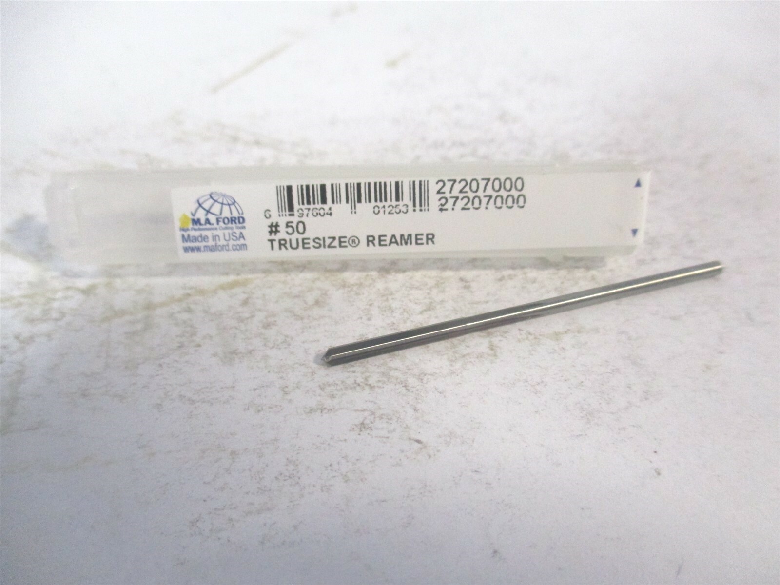 M.A. Ford (2720700) #50 x 1/2″ x 1-3/4″ OAL Solid Carbide 4Fl Chucking Reamer