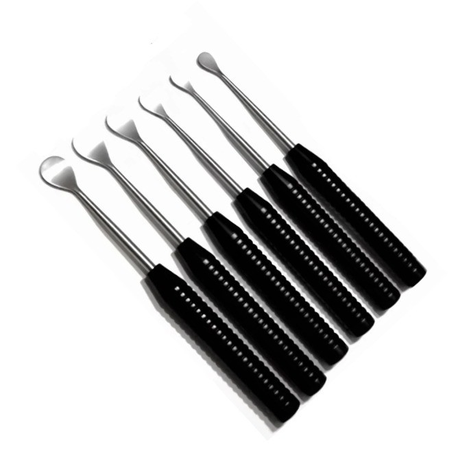 Cobb Elevator Spine Set 6 Pieces Orthopedic Surgical Instruments Black Handle