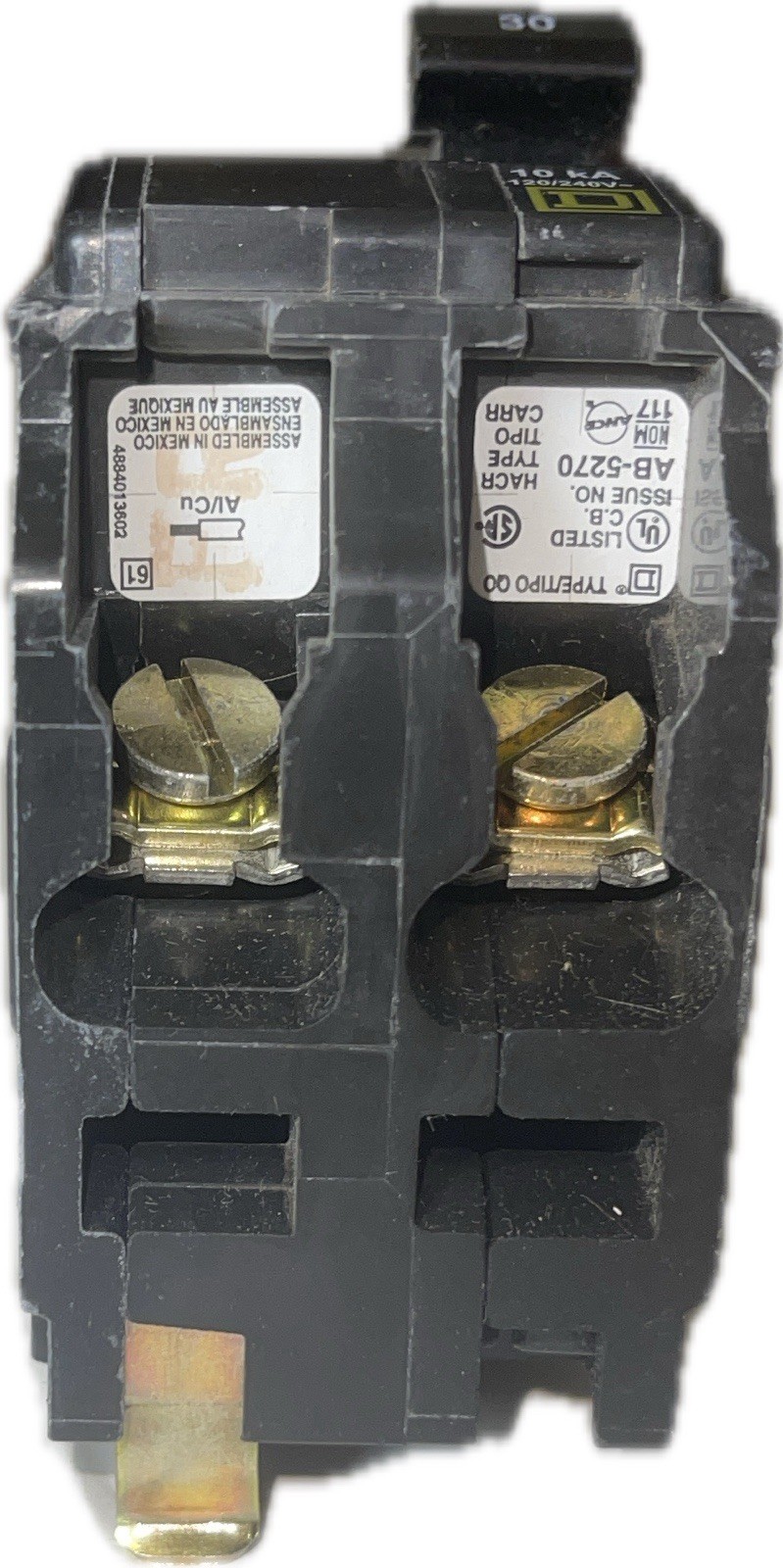 Square D QO230 30 Amp 2 Pole Circuit Breaker 120/240V 10kA QO Plug-On