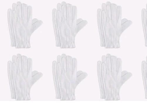 6 Pairs White Cotton Gloves for Dry Hands Eczema Moisturizing
