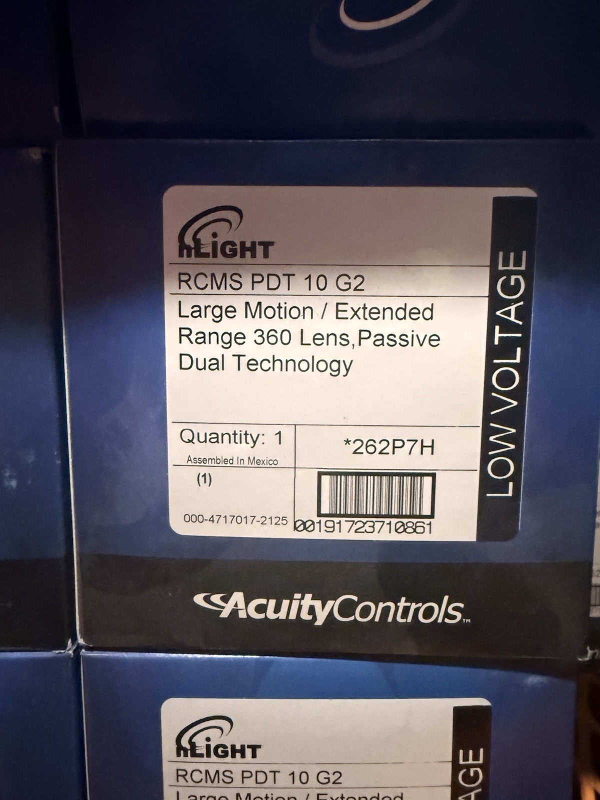 AcuityControls nLights Large Motion RCMS PDT 10 G2