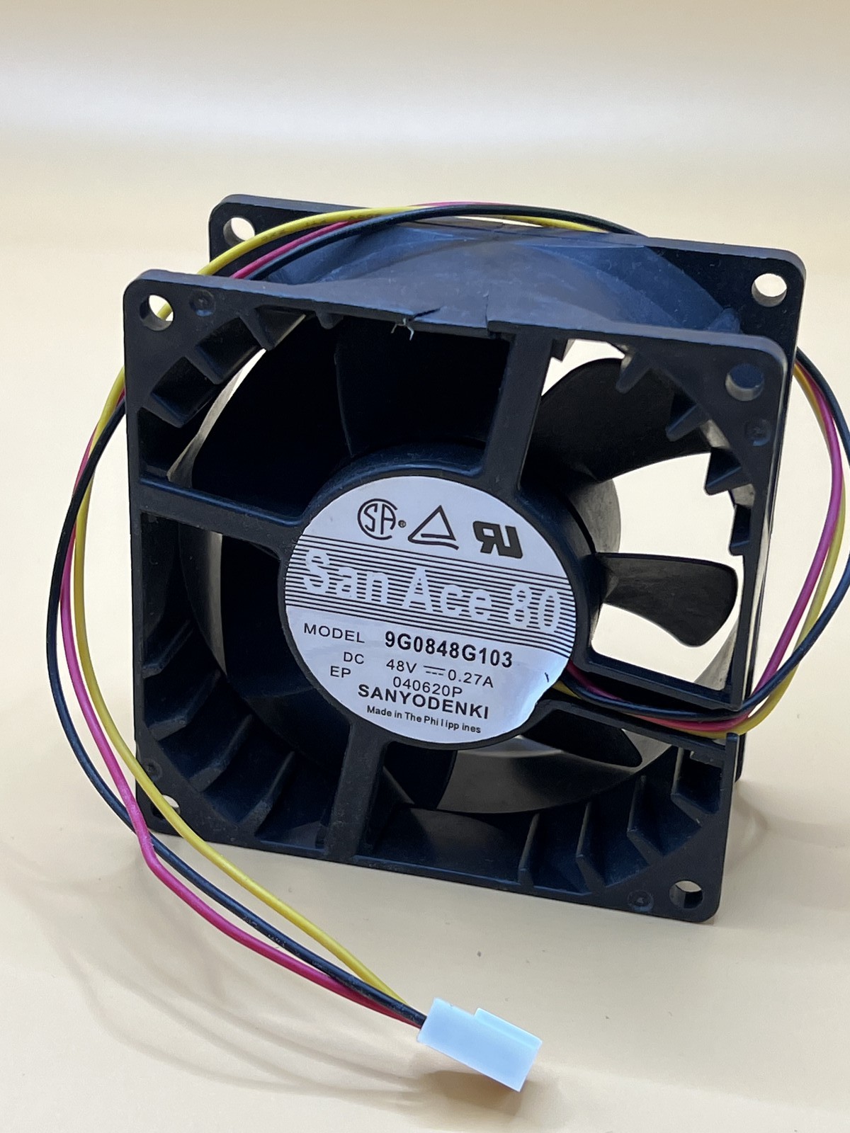 3PCS Sanyo second-hand SAN ACE 80 9G0848G103 DC 48V 0.27A cooling fan