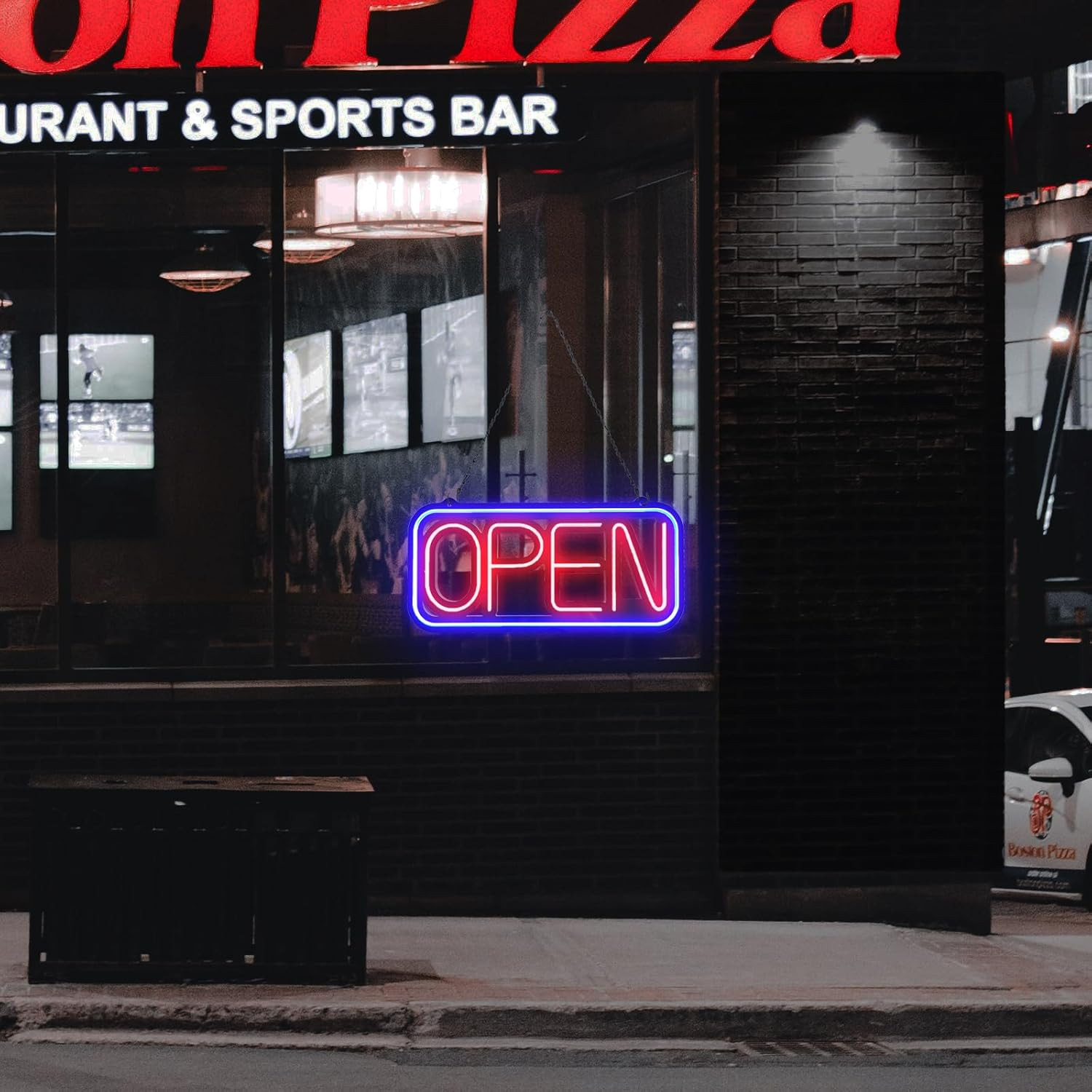 Bright LED Open Sign for Business – 32×16 Inch with Remote & Flashing Mode