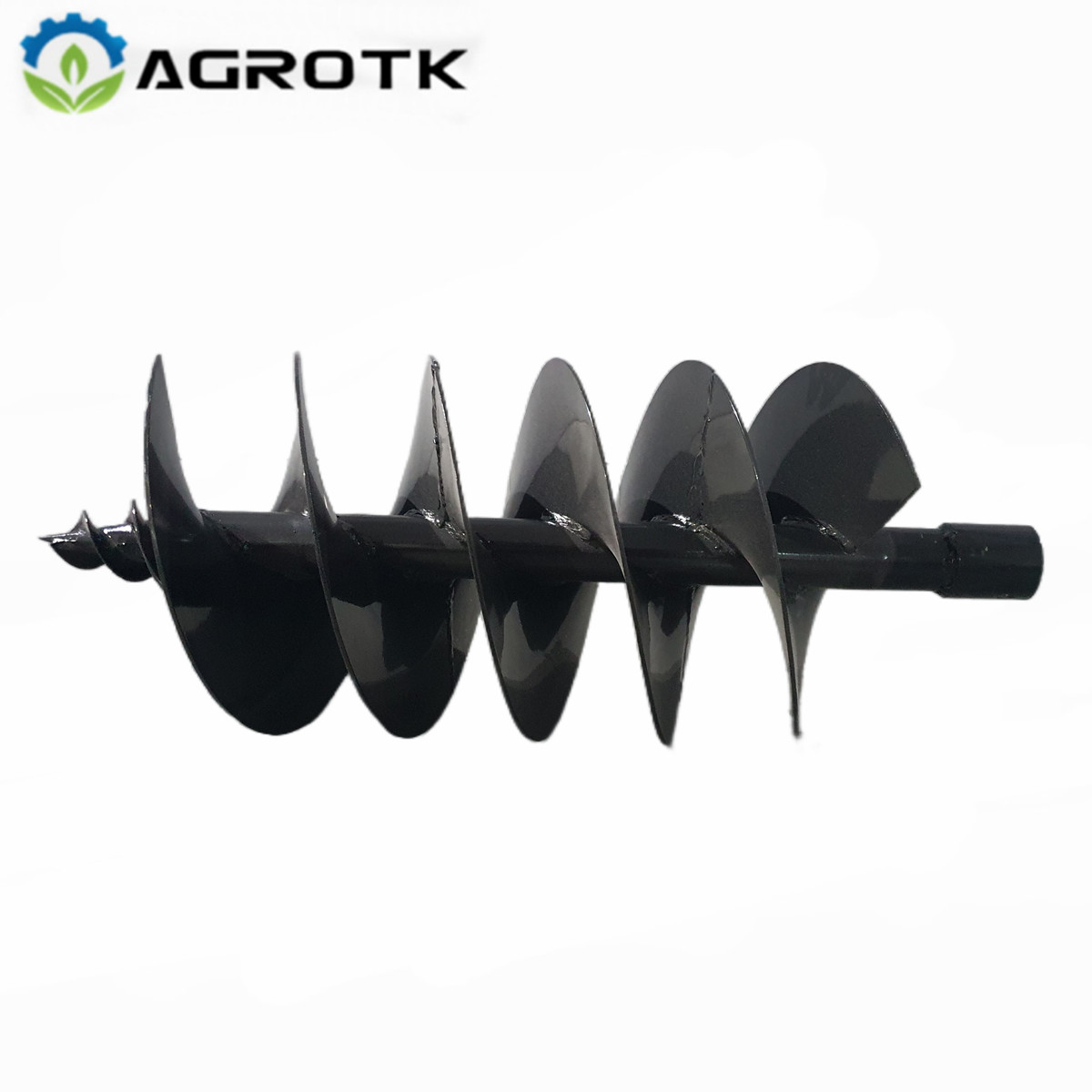 Agrotk Auger Post Hole Drill Bit Attachment 300mm Diameter For Mini Excavator