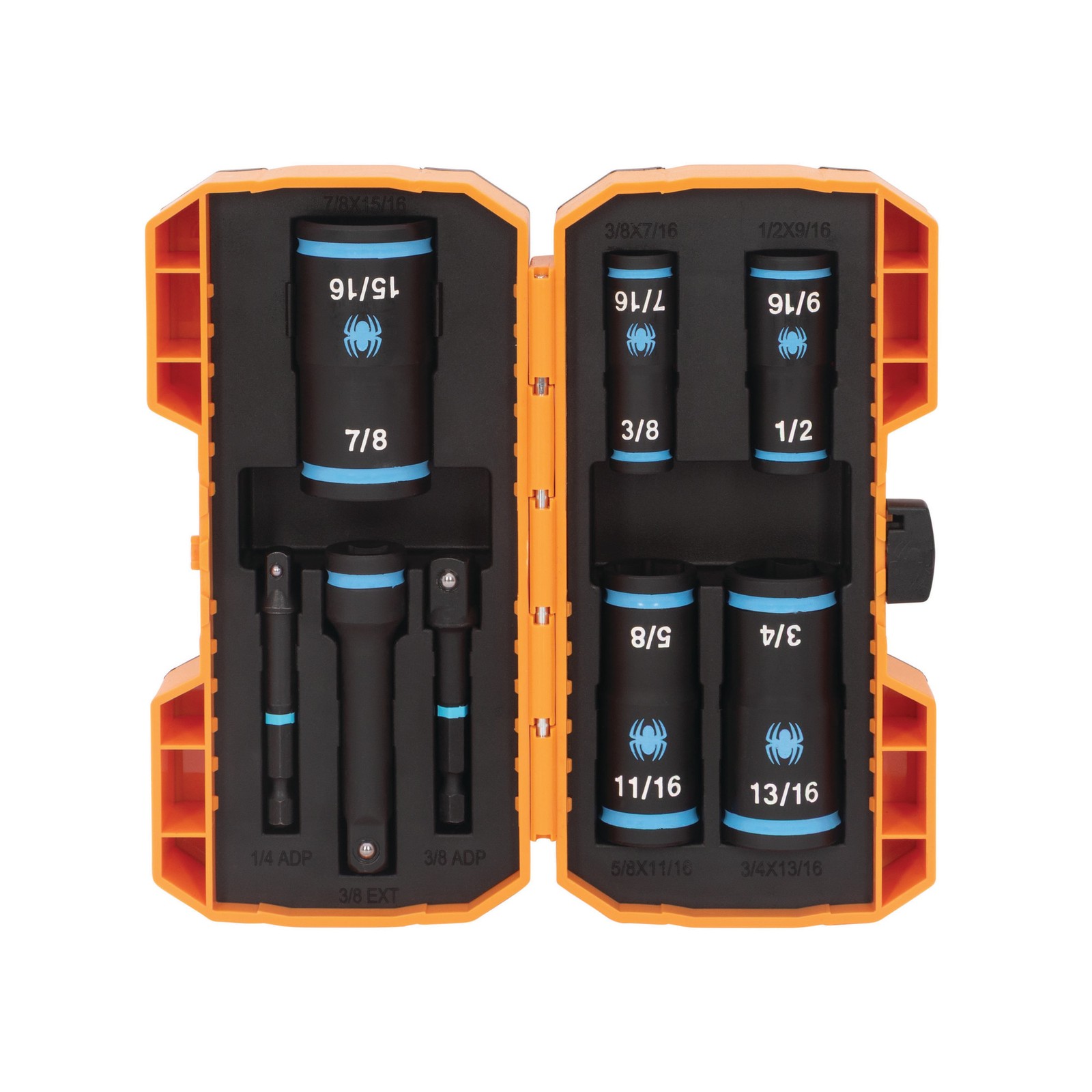 Spyder 8 pc 1/4 and 3/8 in Drive Metric Flip Socket Set, 19712