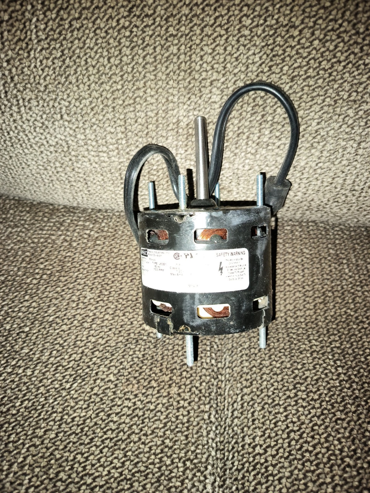 D1101 FASCO Commercial Refrigeration HVAC MOTOR 115V 1/20HP 1500RPM 1SPD S58-487