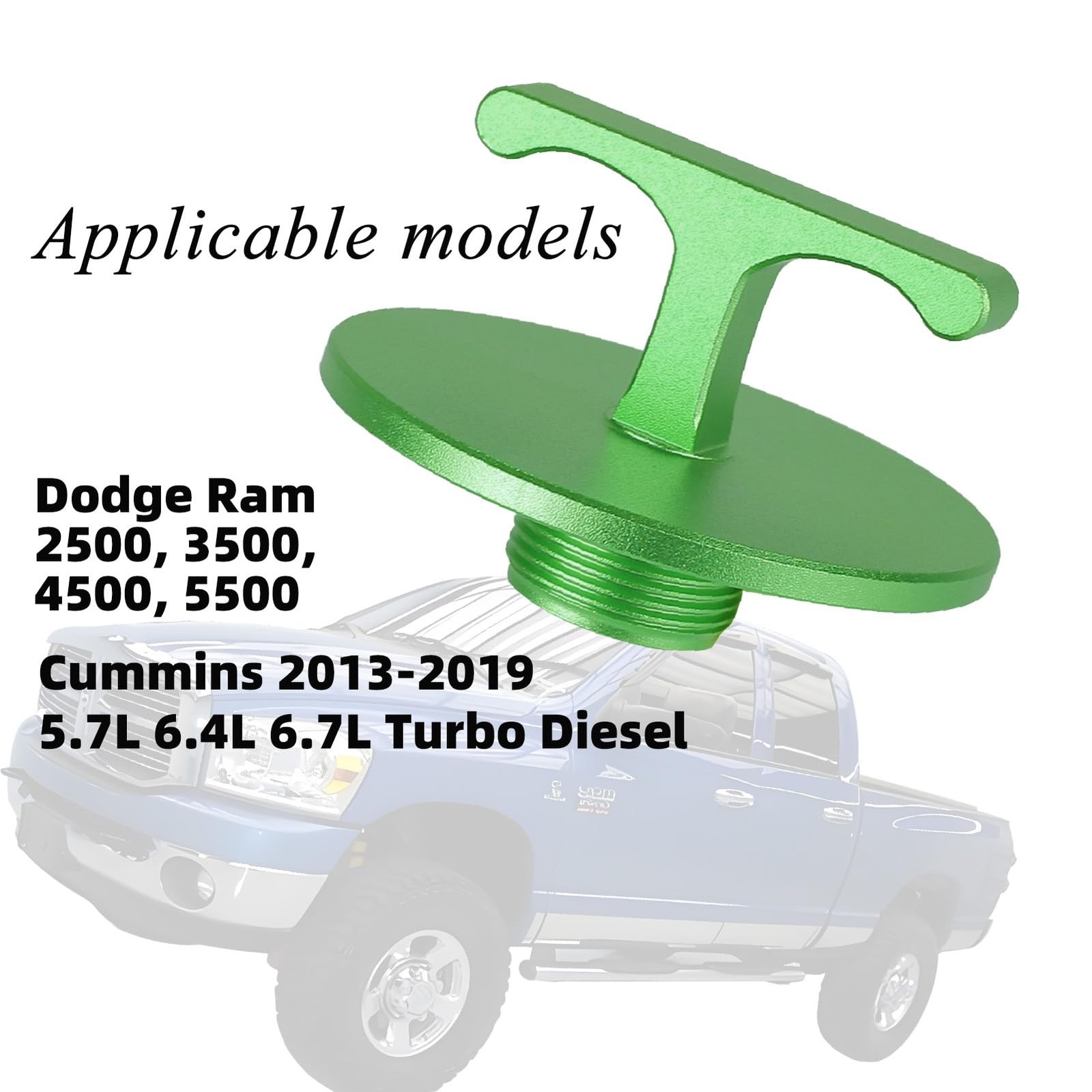 Aluminum Alloy Oil Filter Plug Tool Dodge Ram 2500 3500 4500 5500 5.7L 5.9L