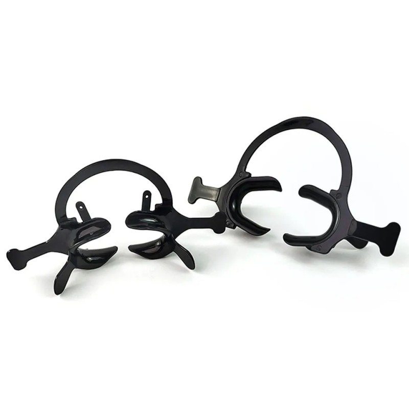 10Pcs Dental C-Shape Mouth Opener Intraoral Lip Cheek Retractor with Handle Wing