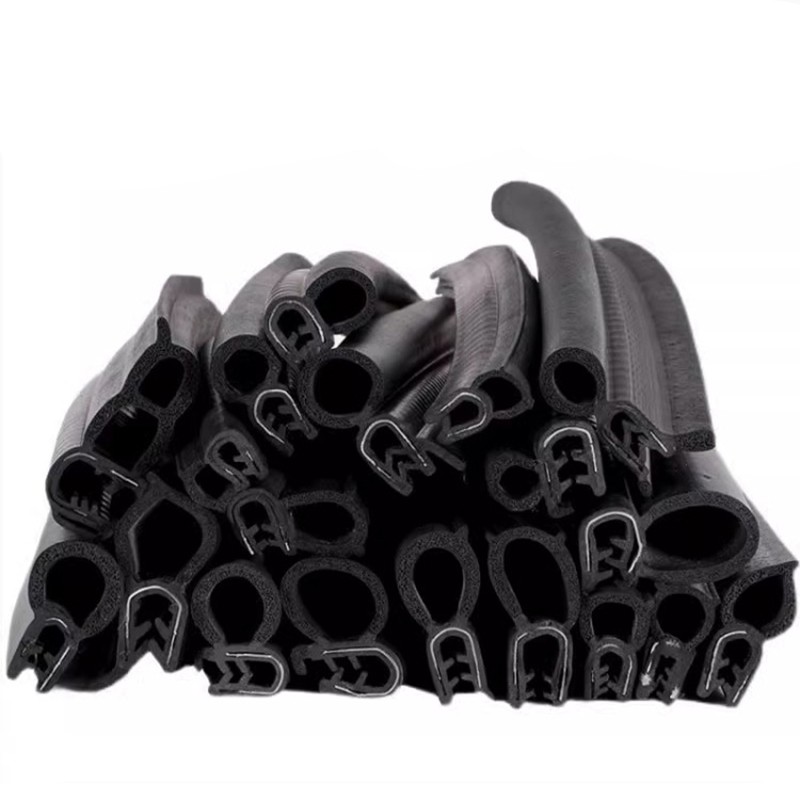U Shape Seal Strip with Steel Insert EPDM Rubber Edge Trim for Cabinet/Machine