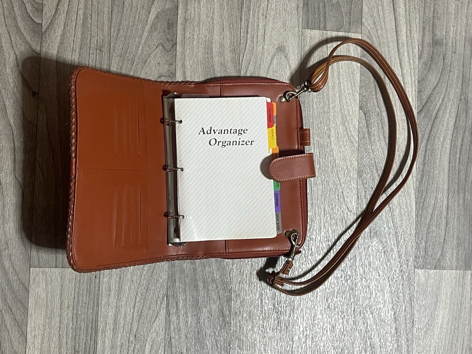 Dooney & Bourke Organizer Notebook Planner Calendar Leather Vintage Crossbody
