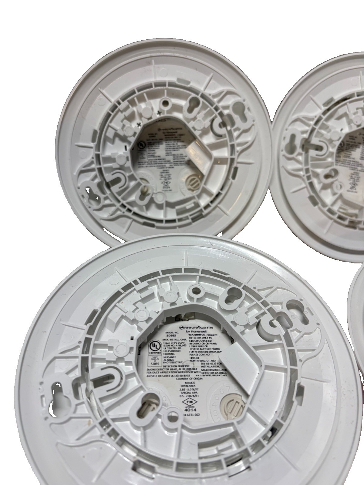 (Lot Of 4) Fire-Lite SD365 Intelligent Photoelectric Addressable Smoke Detector