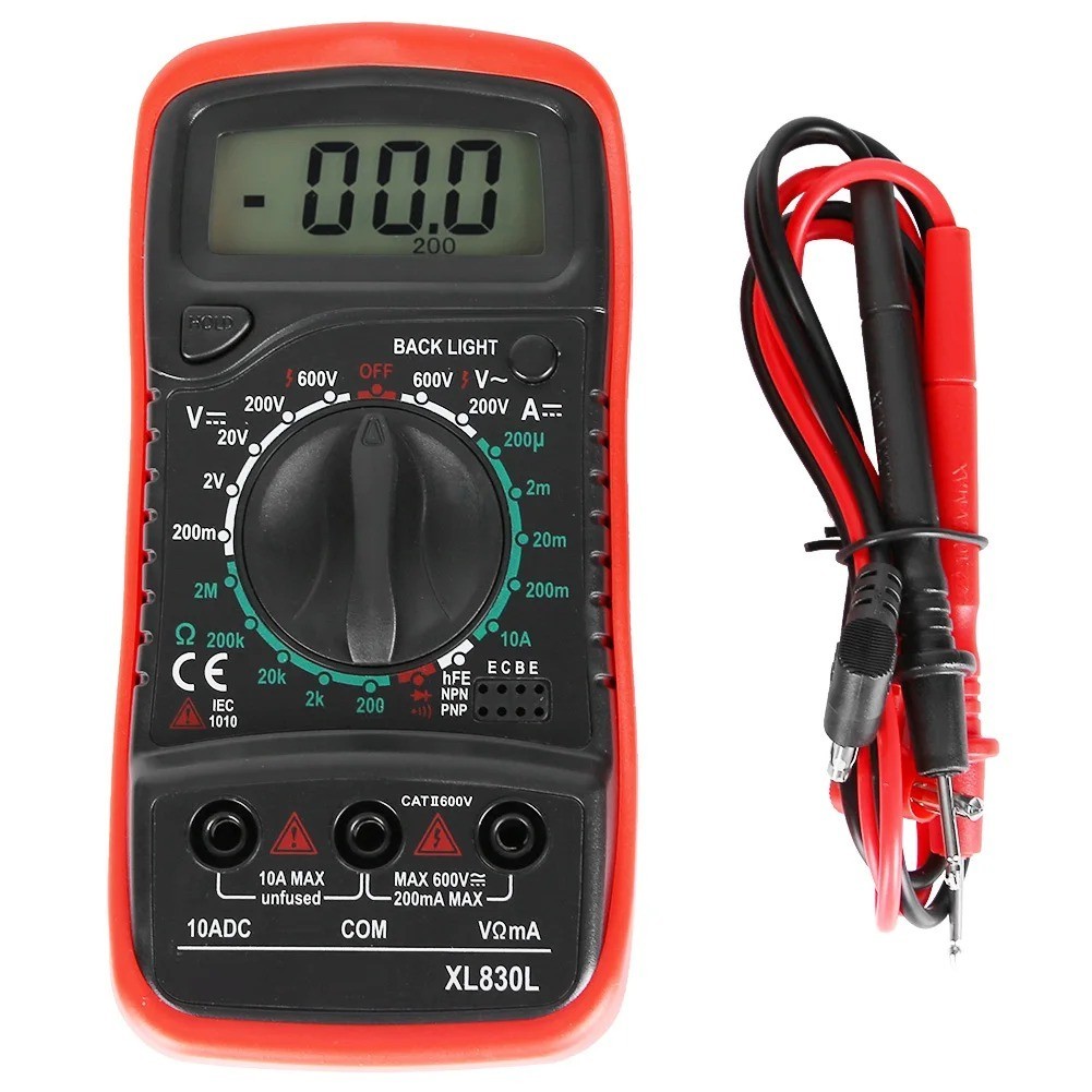 Digital Multimeter AC DC Voltmeter Ammeter Ohmmeter Volt Tester Meter XL830L USA