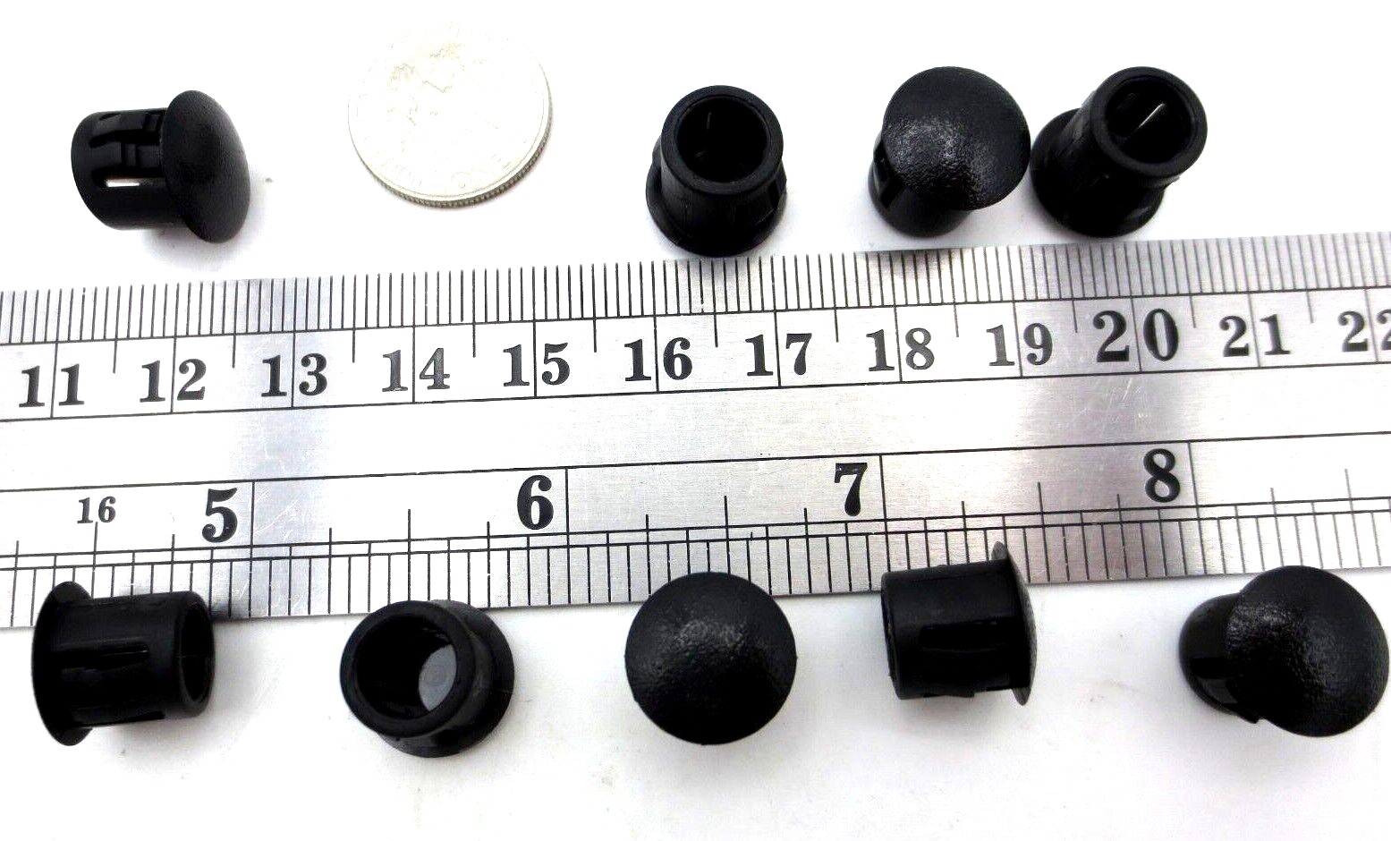 Sheet Metal Panel Hole Plug – Fits 1/2″, 12.7mm Hole – Durable Black Hard Nylon!