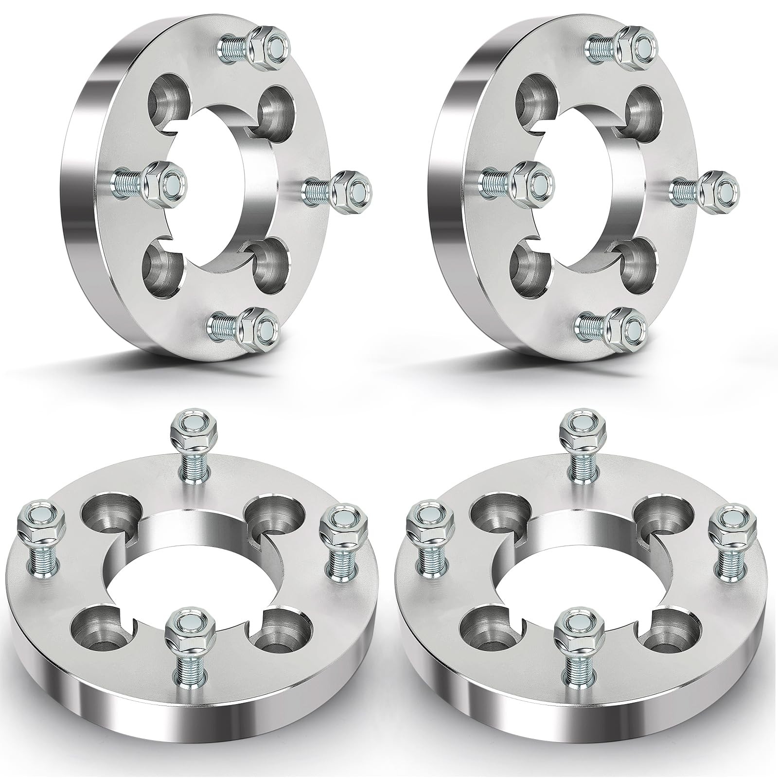 4Pcs 1″ 4×110-4×137 Wheel Spacers 74mm Hub 12×1.5 Studs 4 Lug Adapters RX7 79-85