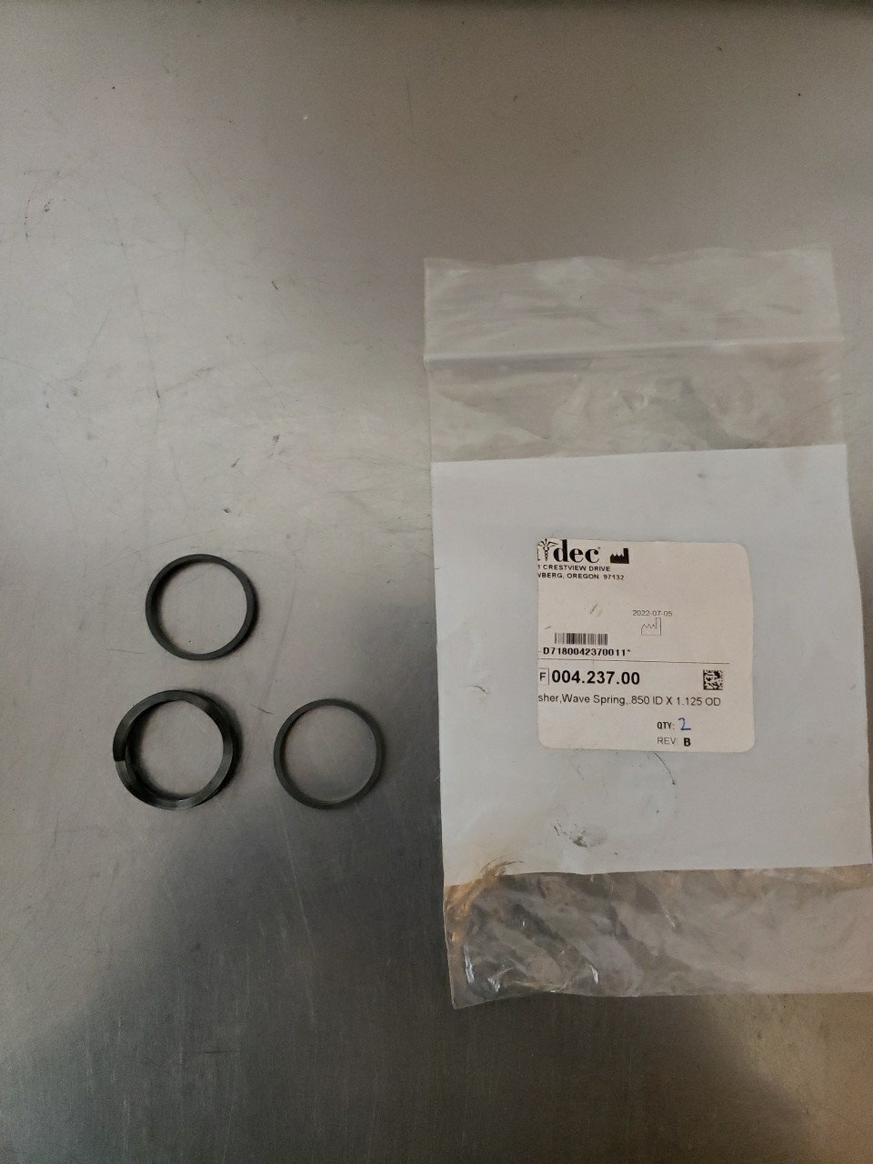 Adec Parts For Delivery System 004.237.00 Sher, Wave, Spring