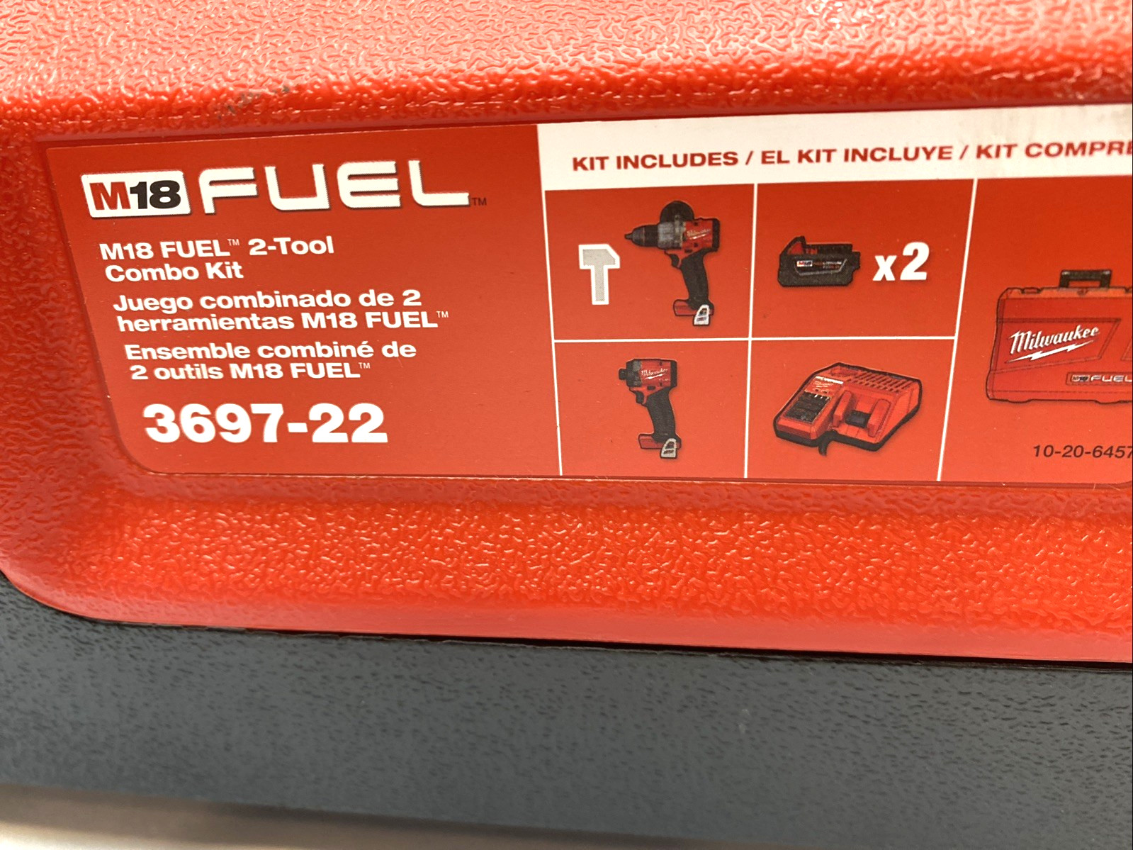 Milwaukee 3697-22 M18 Fuel 2-Tool Combo Kit CASE ONLY