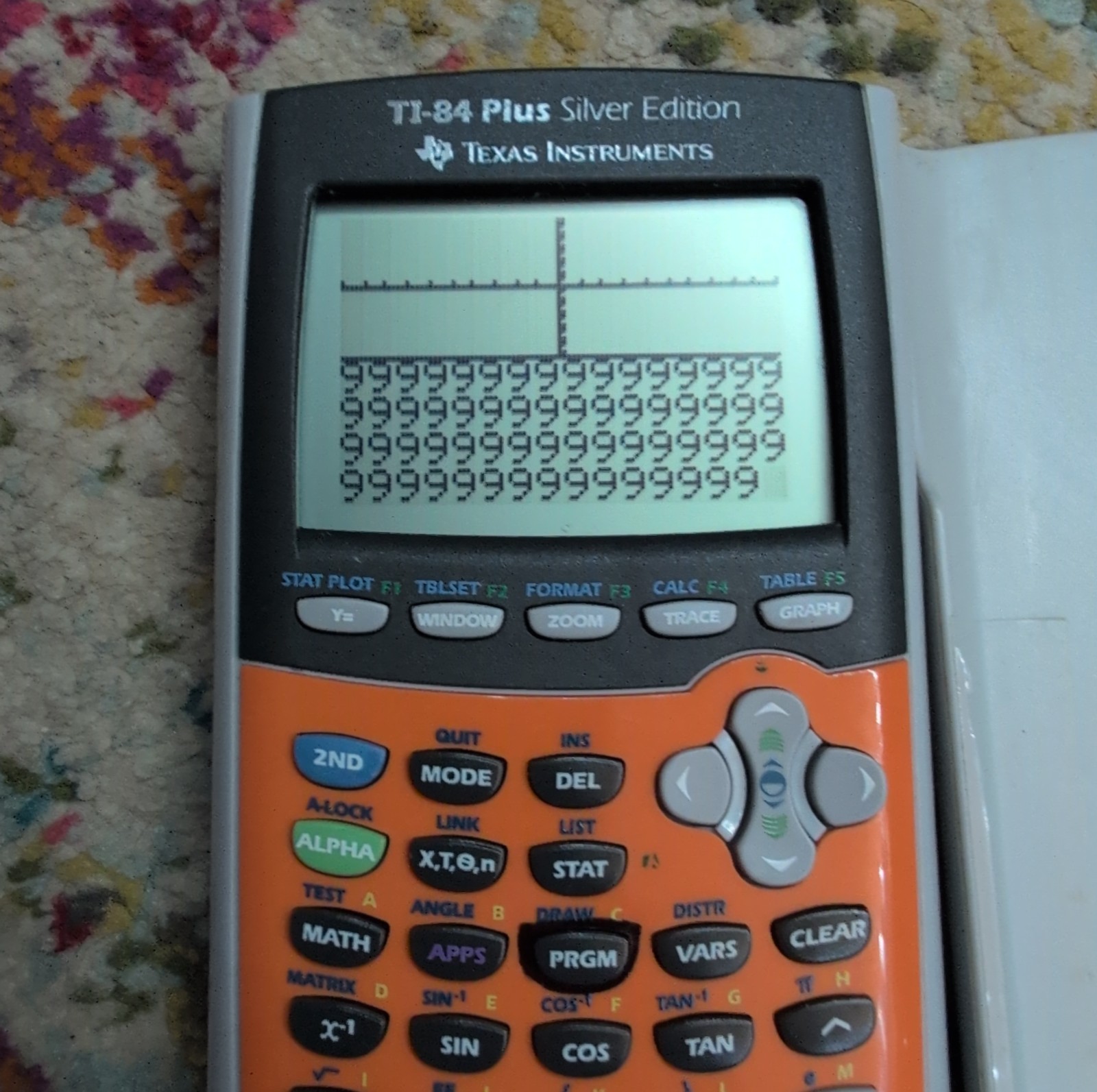 Texas Instruments TI-84 Plus Silver Edition Calculator (Orange), Tested With 🔋