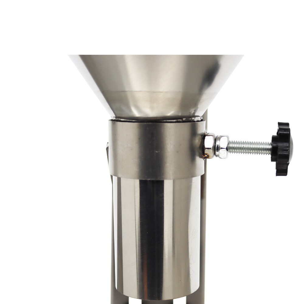 5cm Stainless Steel Manual Feeding Hopper with Support Stand Packaging Tool