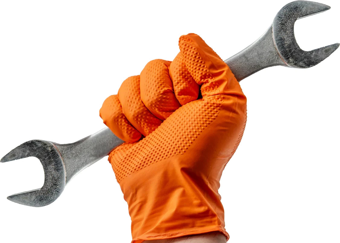 Nitrile Diamond Textured Grip Glove – 6.3 Mil