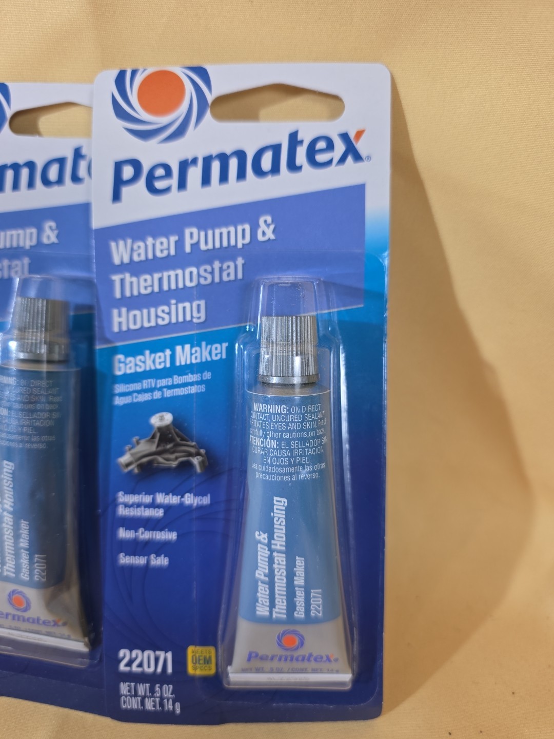Lot of 6 Permatex Water Pump & Thermostat Housing RTV Silicone – 22071