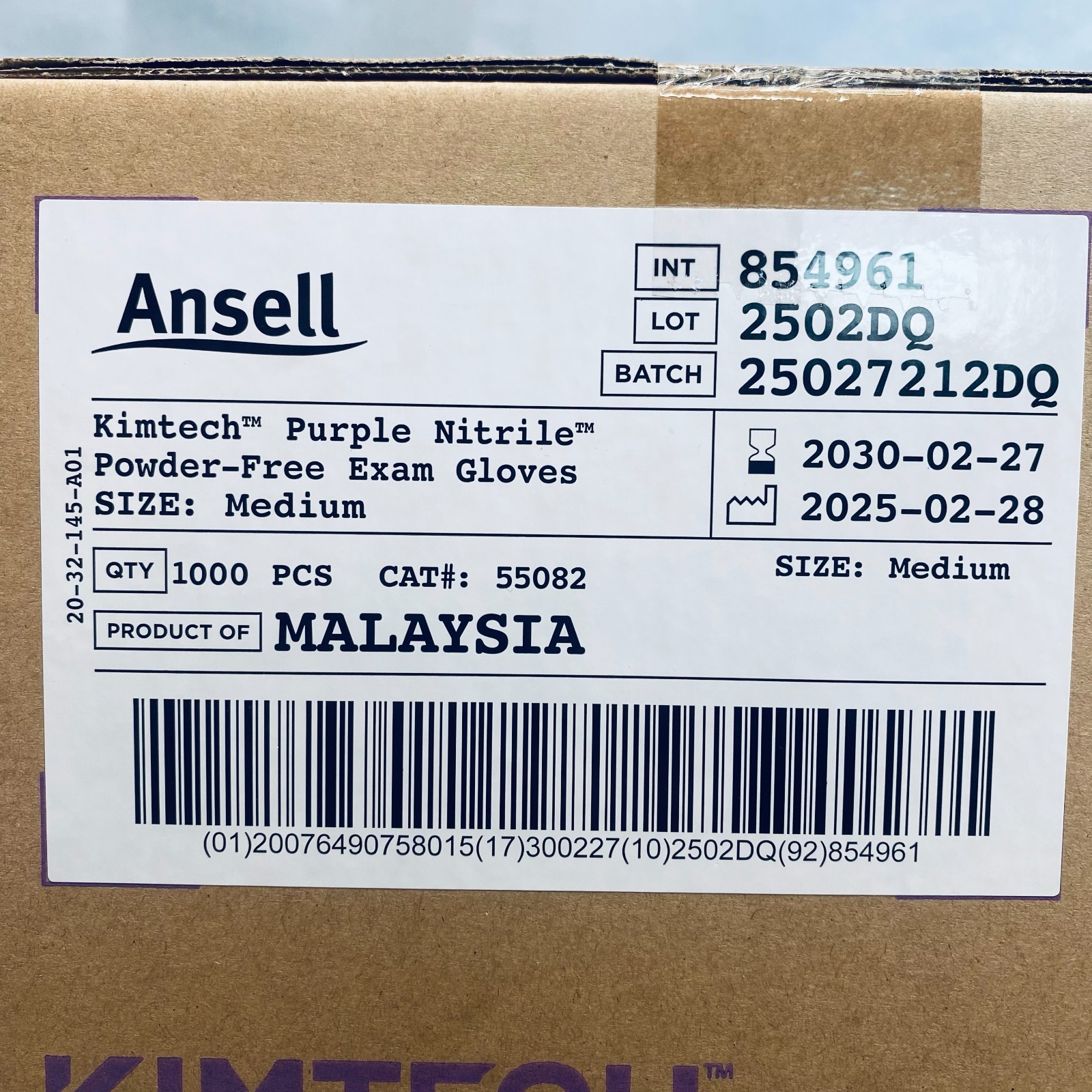 Kimberly-Clark Nitrile Exam Gloves Medium Powder Free 10 Boxes of 100 Gloves