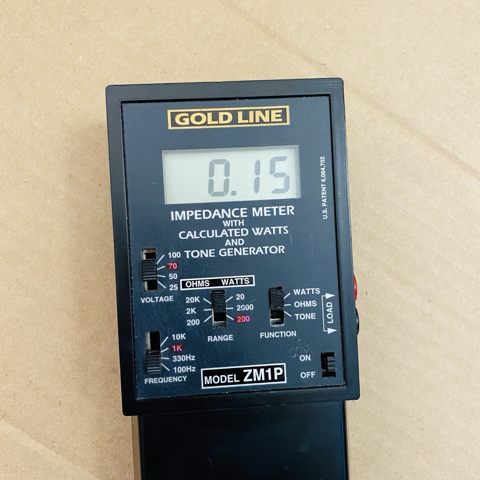 Goldline ZM1P Impedance Meter with Overload Protection – Meter Device ONLY
