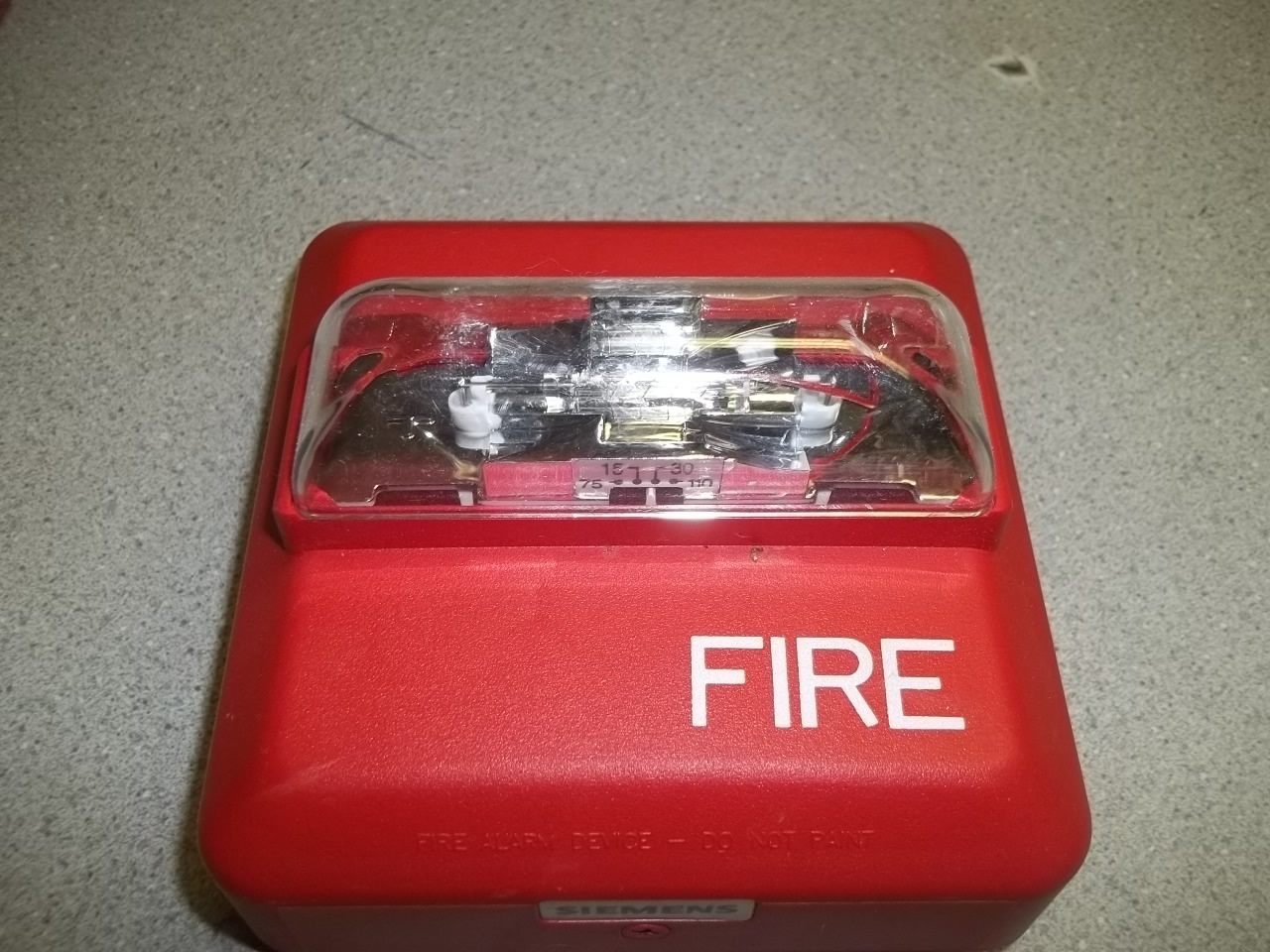 Siemens Fire Strobe Visual Siren Audible Signaling Fire Alarm Appliance
