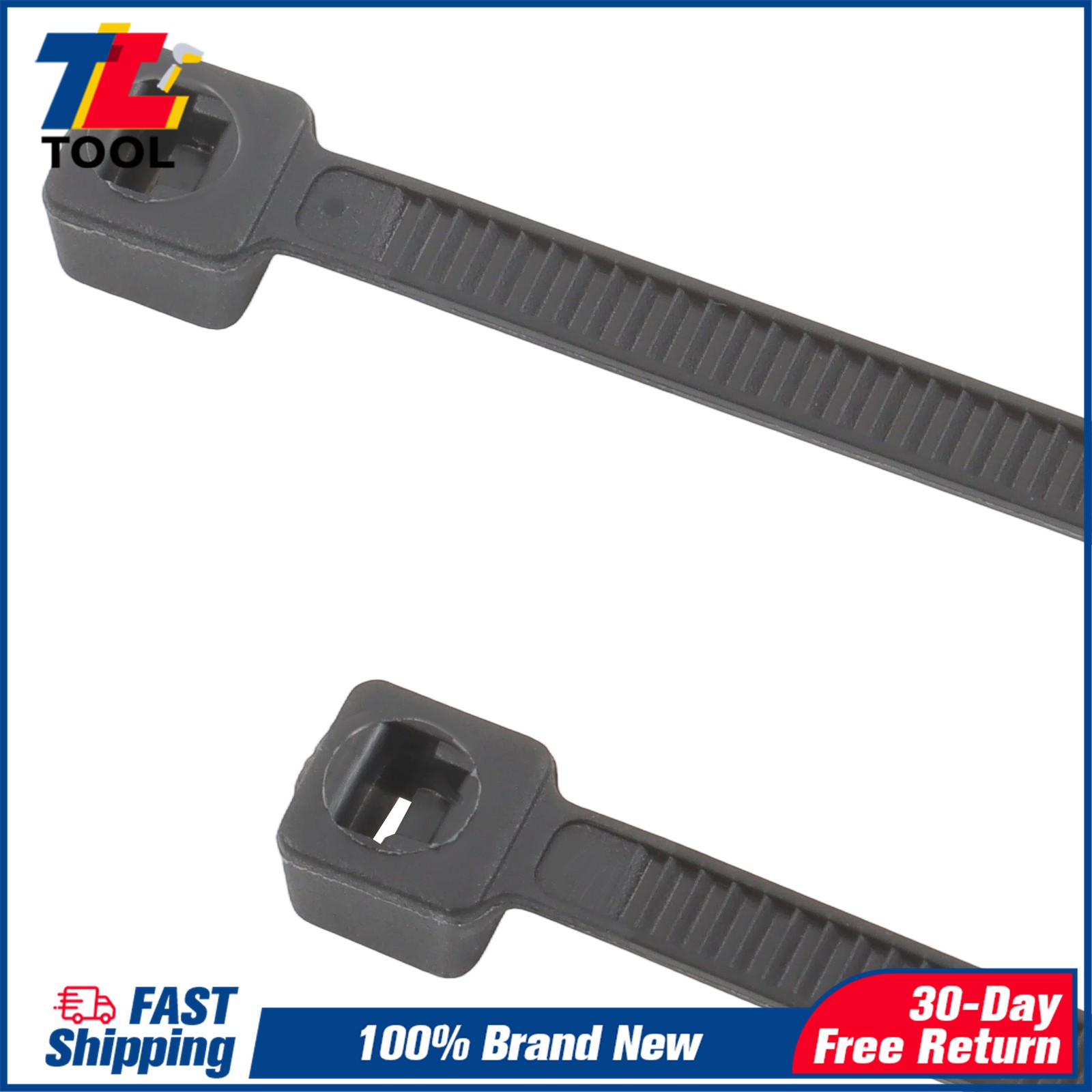 8in 1000pcs Uv Rated Zip Ties 40lb Self-Locking Plastic Cable Ties Width 0.14in
