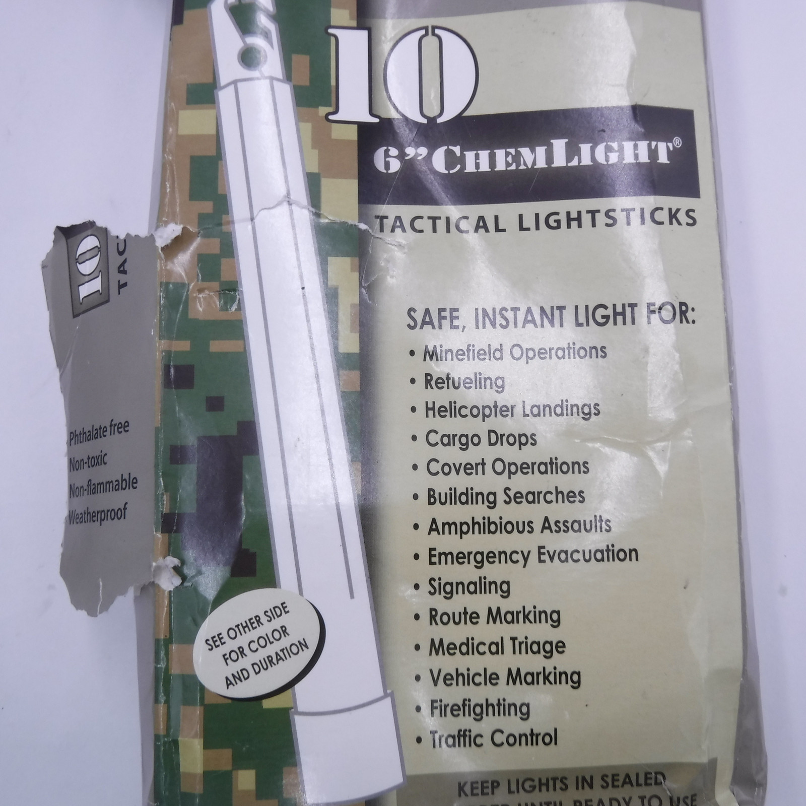 10 Pack CYALUME TECHNOLOGIES Chemlight 8 Hour Light stick 6″ Length EXP 02/2026
