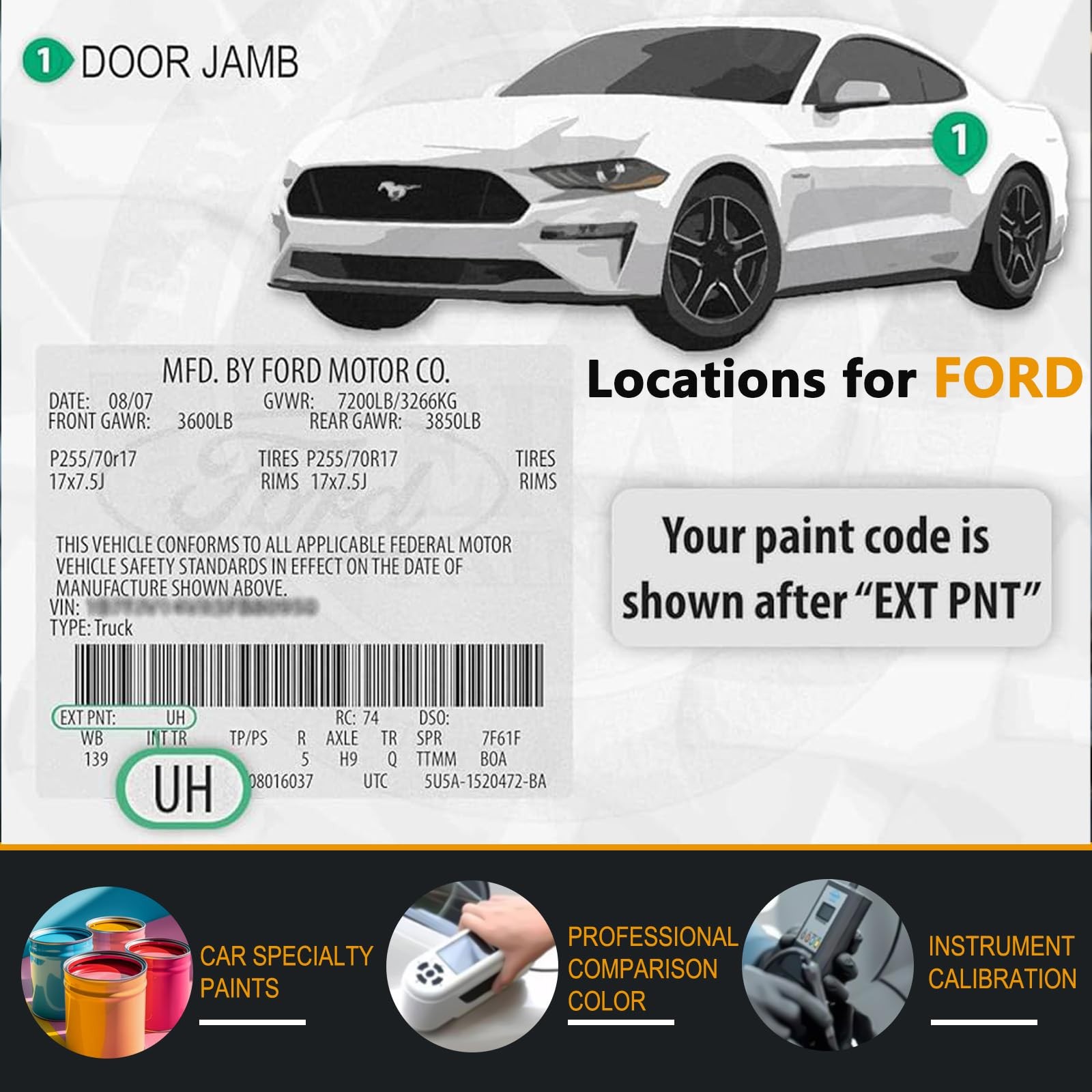 Ford Ruby Red Metallic Touch Up Paint Pen for Auto Chip Repair