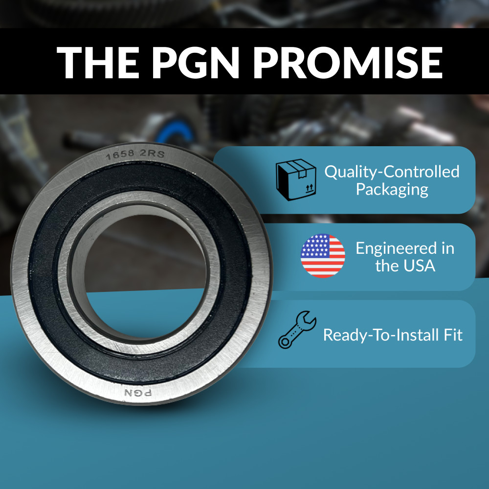 PGN 1658-2RS Bearing – Lubricated Chrome Steel Sealed Ball Bearing